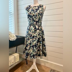 Eva Mendes by NY&Co Floral Belted Dress